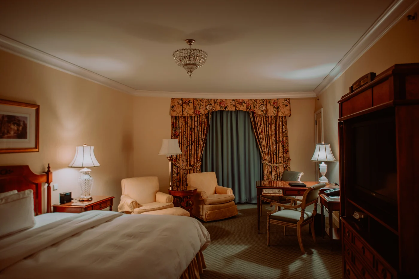 Habitación de hotel en Berlín utilizada en la simulación de la página alemana